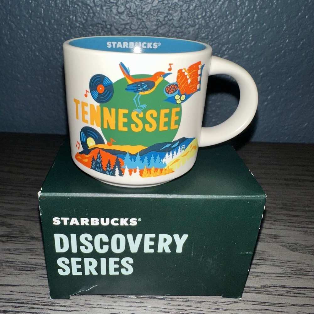 Starbucks 2oz TENNESSEE Mug Ornament Demitasse Discovery Series w/SKU New In Box